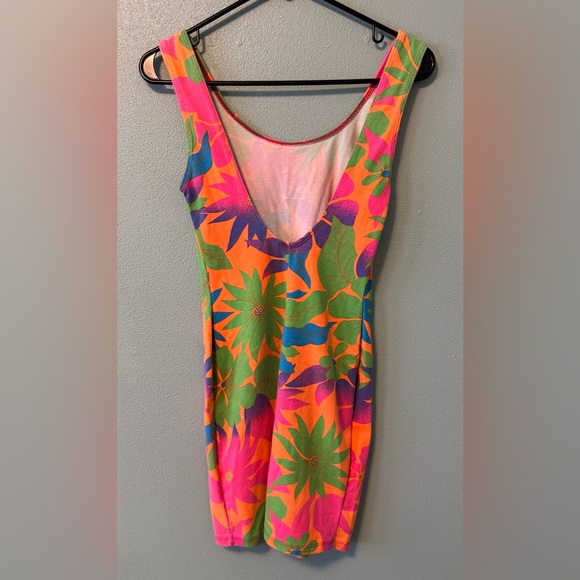 80s/90s COVERGIRL Tropical Dress - Picture 2 of 6